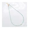 BARBS - COLLIER TURQUOISES ET PERLE LANTERNE PLAQUÉE OR