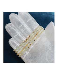 BASICS - BRACELET OPALES JAUNES AU CHOIX (25€ À 53€)