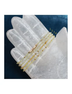 BASICS - BRACELET OPALES JAUNES AU CHOIX (25€ À 53€)