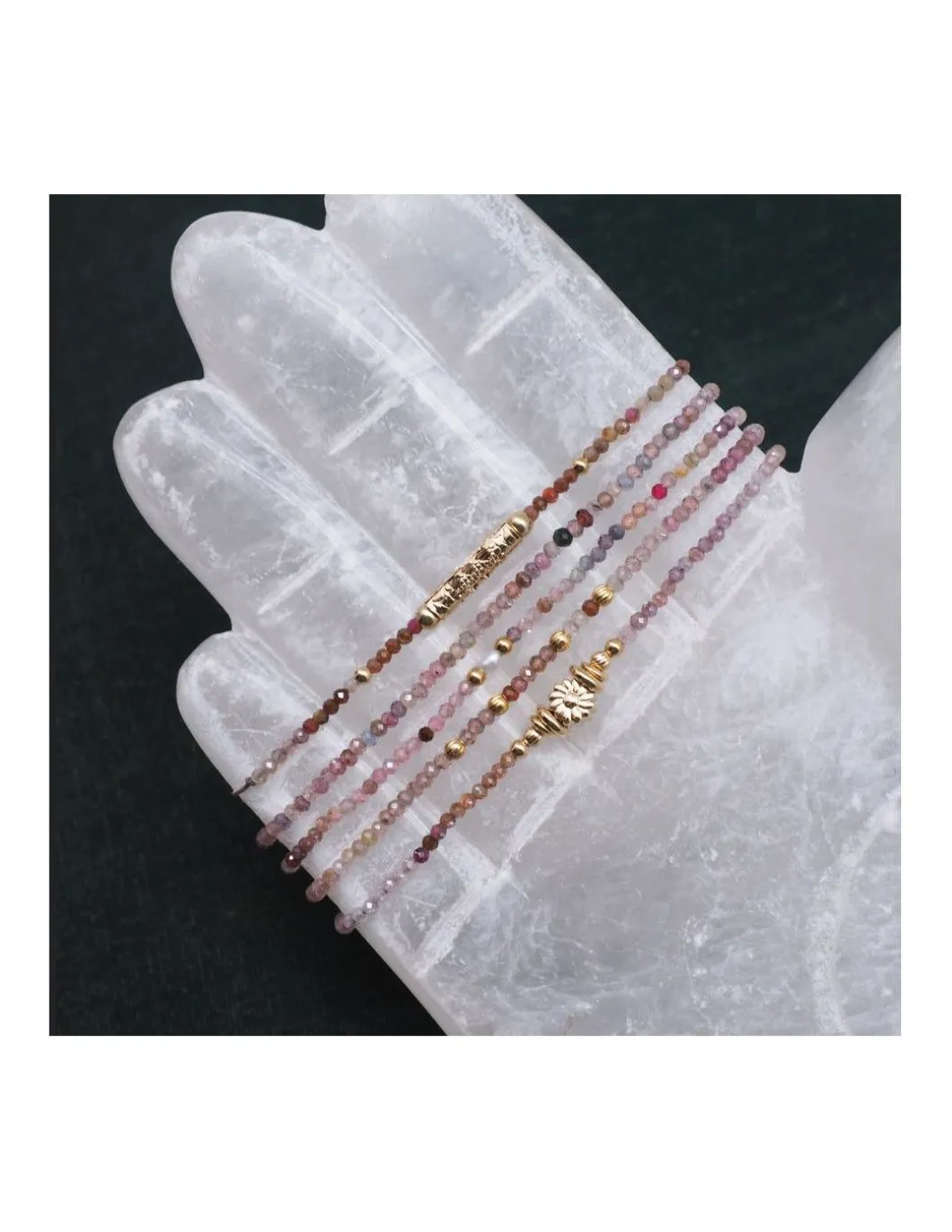 BASICS - BRACELET SPINELLES MULTICOLORES AU CHOIX (31€ À 55€)