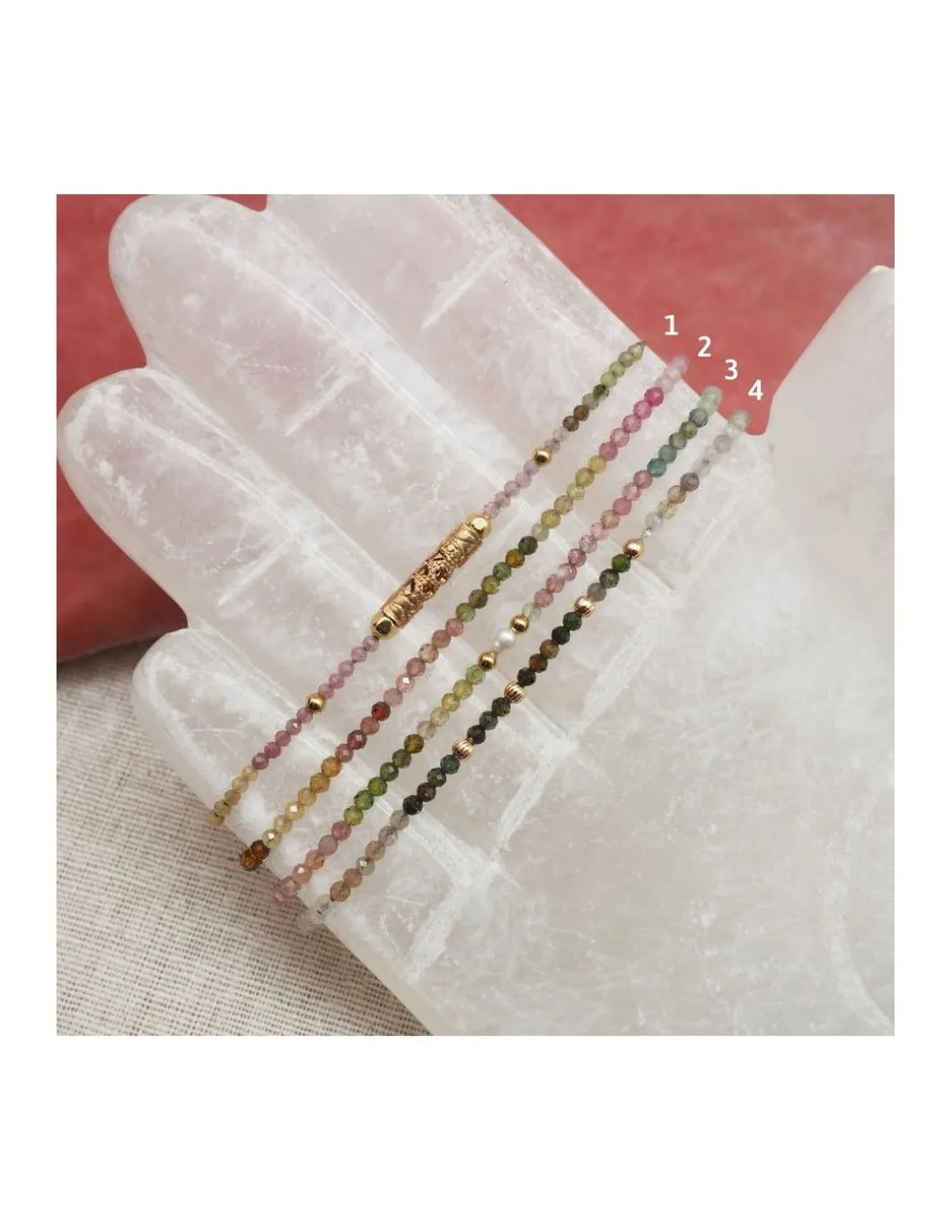 BASICS - BRACELET TOURMALINES AU CHOIX (34€ À 64€)