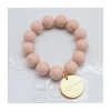 BEADS FLEX BRACELET - LIGHT ROSE