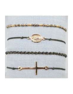 BEST - BRACELET FIL COULEUR KAKI AU CHOIX (de 36€ à 60€)