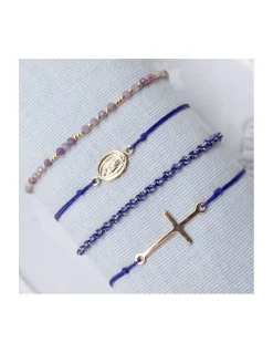 BEST - BRACELET FIL COULEUR VIOLET AU CHOIX (de 36€ à 60€)
