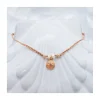 BIANCA - BRACELET CHARM MÉDAILLE ÉTOILE ET PERLES D'EAU DOUCE SUR TRESSE LUREX