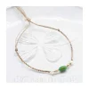 BIANCA - BRACELET OPALINE ET PERLES D'EAU DOUCE SUR TRESSE LUREX