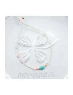 BIANCA - BRACELET OPALINE ET PERLES D'EAU DOUCE SUR TRESSE LUREX