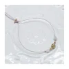BIANCA - BRACELET TOURMALINE PICASSO (COULEUR AU CHOIX) ET MORGANITES SUR CORDON LUREX