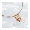 BIANCA - COLLIER CHARM AVEC GROS HOMARD SUR CORDON LUREX