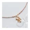 BIANCA - COLLIER CHARM AVEC PETIT HOMARD SUR CORDON LUREX