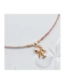 BIANCA - COLLIER CHARM AVEC PETIT HOMARD SUR CORDON LUREX