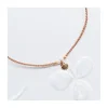 BIANCA - COLLIER CHARM AVEC MINI COQUILLE ST JACQUES SUR CORDON LUREX
