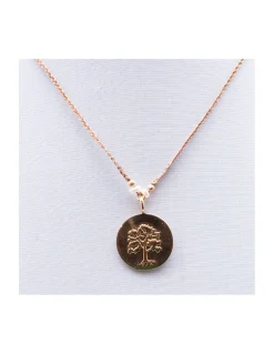 BIANCA - COLLIER MÉDAILLE ARBRE PORTE BONHEUR