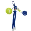 BIJOU DE SAC - BALLE DE TENNIS ET SMILEY - BLEU FONCÉ