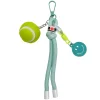 BIJOU DE SAC - BALLE DE TENNIS ET SMILEY - BLEU