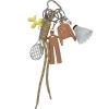 BIJOU DE SAC - TENUE DE SPORT, RAQUETTE, VOLANT ET CHIEN - CARAMBAR