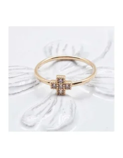 BINGO - BAGUE CROIX ZIRCONS