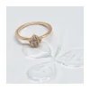 BINGO - BAGUE LOSANGE PLAQUÉE OR ET ZIRCONS