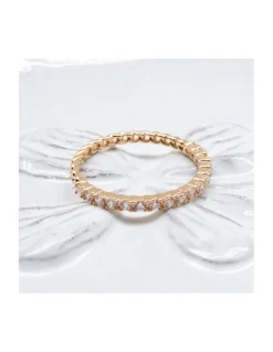 BINGO - BAGUE PETITS MAILLONS ET SERTIE DE ZIRCONS