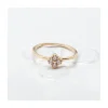 BINGO - BAGUE PLAQUÉE OR ET FLEUR EN ZIRCONS