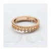 BINGO - BAGUE PLAQUÉE OR ET ZIRCONS