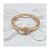 BINGO - BAGUE SOLEIL PLAQUÉE OR ET ZIRCON