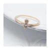 BINGO - BAGUE ZIRCONS ROND ET GOUTTE