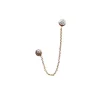 BINGO - BOUCLE D'OREILLE 1 CHAÎNE ET ZIRCONS