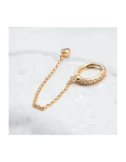 BINGO - BOUCLE D'OREILLE PENDANTE ZIRCONS