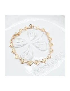 BINGO - BRACELET CHAîNE COEURS RAYONNANTS