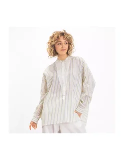 BLOUSE BUDDHA RAYURES JAUNES