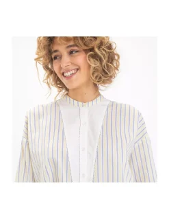 BLOUSE BUDDHA RAYURES JAUNES
