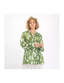 BLOUSE GOPIS VERTE