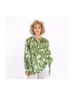 BLOUSE GOPIS VERTE