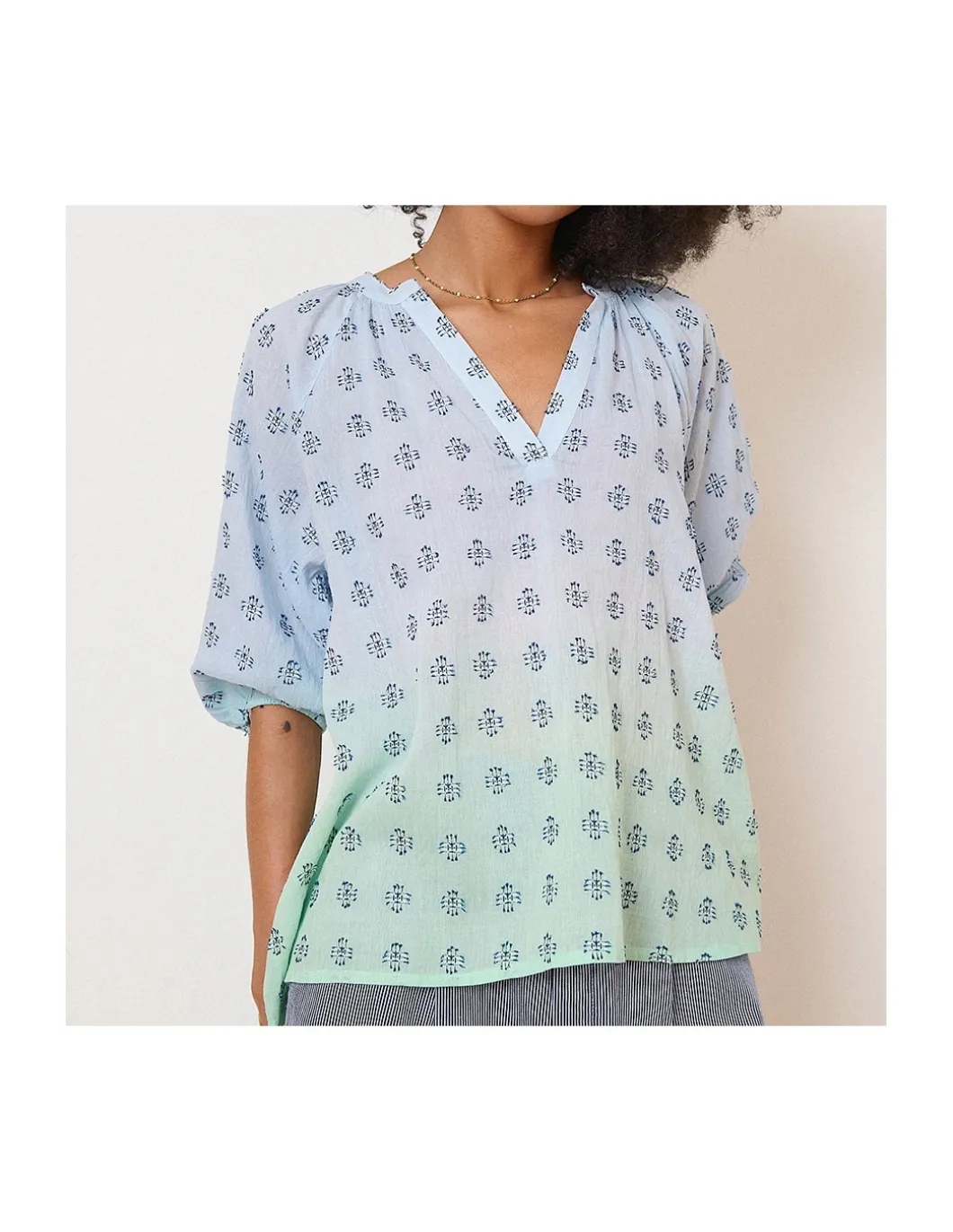BLOUSE NEROLI - BLEUE
