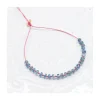 BLUE STORM - BRACELET KYANITES INDIGOS SUR CORDON NOUÉ