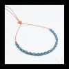 BLUE STORM - BRACELET LONDON BLUE QUARTZ ET REDDISH SAPPHIRES