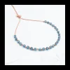 BLUE STORM - BRACELET LONDON BLUE QUARTZ SUR CORDON NOUÉ