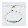 BLUE STORM - BRACELET TURQUOISES ET ZIRCON BLEU