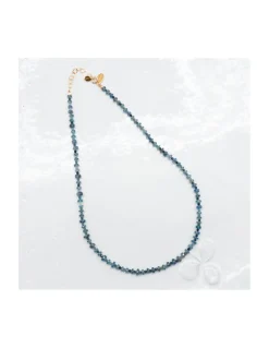 BLUE STORM - COLLIER KYANITES ET TOURMALINES BLEUES