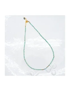 BLUE STORM - COLLIER TURQUOISES ET ZIRCON BLEU