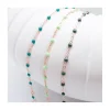 BRACELET CLASSIQUE OR ROSE - GIGI - TONS VERTS