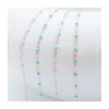 BRACELET CLASSIQUE OR ROSE - GIGI - TONS BLEU CLAIR