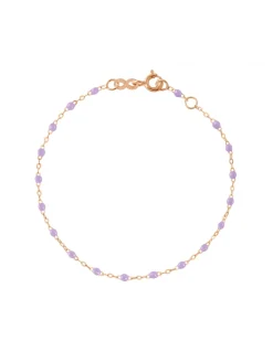 BRACELET CLASSIQUE OR ROSE - GIGI - TONS VIOLETS
