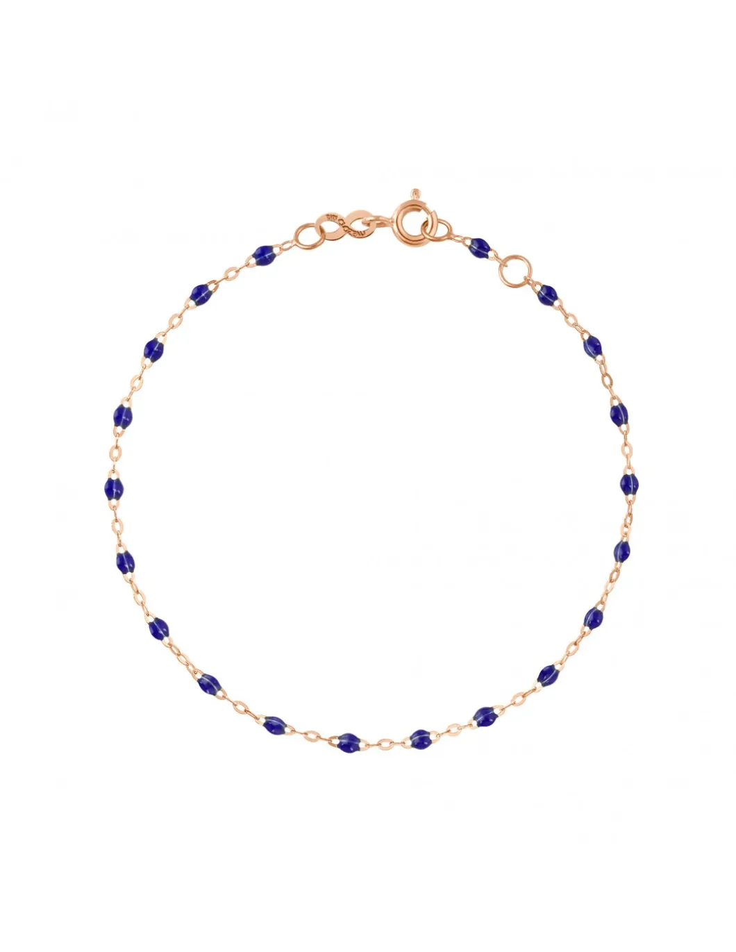 BRACELET CLASSIQUE OR ROSE - GIGI - TONS BLEU FONCÉ
