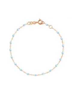 BRACELET CLASSIQUE OR ROSE - GIGI - TONS BLEU CLAIR