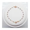 BRACELET CROIX DIAMANTS OR ROSE - GIGI - QUARTZ
