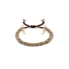 BRACELET N°183 - GOLD / BROWN