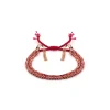BRACELET N°183 - PINK GOLD / BURGUNDGY