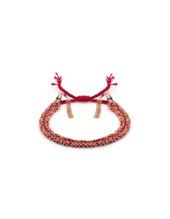 BRACELET N°183 - PINK GOLD / BURGUNDGY